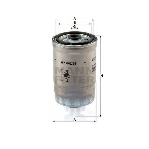 Mann fuel spin filter - mann, spin-on