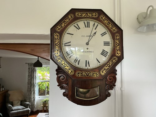 Inlaid rosewood fusee - fusee, wall