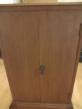 Edwardian Mahogany Music Cabinet Cupboard ( Records Not Included )