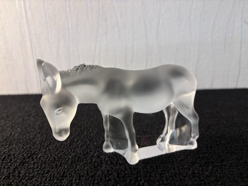 Crystal donkey attributed - donkey,