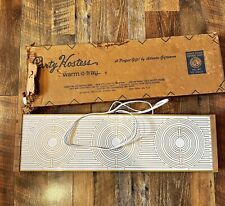 Vintage 3 Burner Food Warmer Party Hostess Warm-O-Tray Model 60 Electric W/BOX