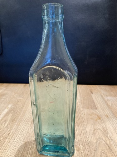 Vintage green glass bottle 9 - vintage,