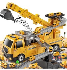 Engineering Crane Toy with Track and Accessories Present Birthday, Christmas