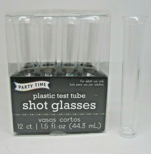 Plastic test tube shot glasses - test,
