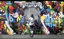 New Martin Whatson "Figure at the Window" 2018 with COA Graffiti Art Print