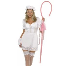Womens White Sexy Little Bo Peep Costume Cosplay Party Valentine Day Outfit
