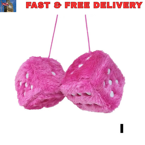 Soft fluffy furry dice - soft,