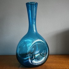 Vintage Blue Blenko Glass