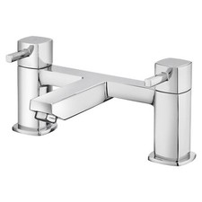 Chrome Bath and Basin Mixer Tap set & Waste Bathroom Sink Taps & Bath Filler Tap