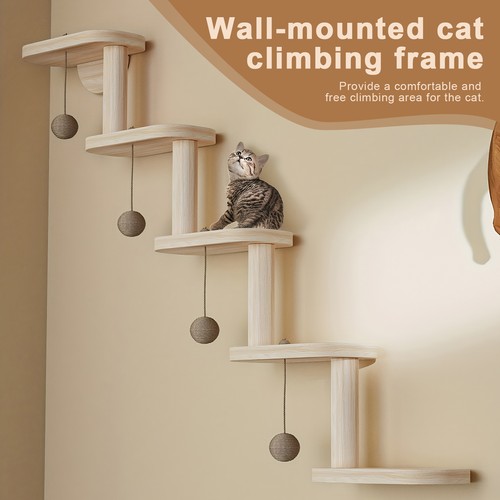 Wall mounted cat climbing - wall,