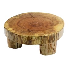 Rustic wooden cake stand