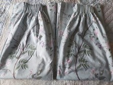 DORMA MAIYA PENCIL PLEAT LINED CURTAINS DUCK EGG BLUE 65 INS WIDE X 54" LONG