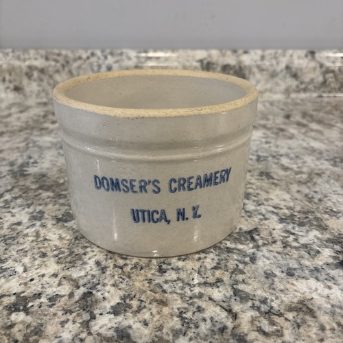 Vintage stoneware small butter - stoneware,