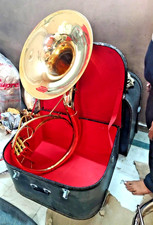 SOUSAPHONE 22"BELL SIZE GOLDEN POLISH MADE OF PURE BRASS+CASE BOX+ FREE SHIPPING