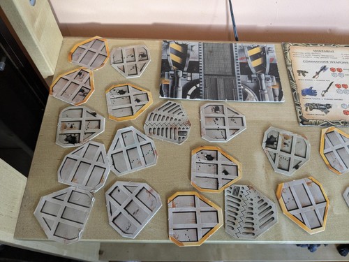 Assorted space crusade parts - crusade,