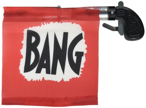 Black red toy gun prank - gun, pistol