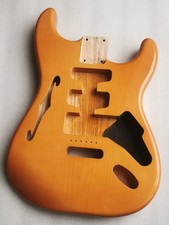 HZ-strat thinline guitar body semi hollow Maple Ash