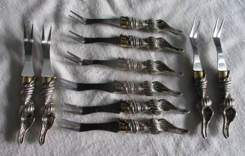 Silver shell handle - shell,