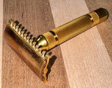 VINTAGE Brass Gillette Safety