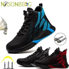 Men Safety Trainers Work Boots