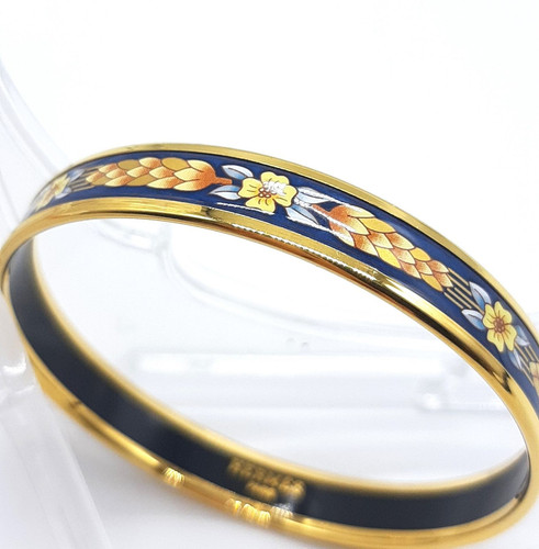 Vintage hermes enamel bangle - enamel,