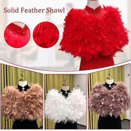 Turkey feather fur - turkey, shawl