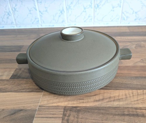 Vintage denby olive chevron - olive,