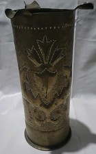 Brass Trench Art Artillery Shell Fire Poker Vase