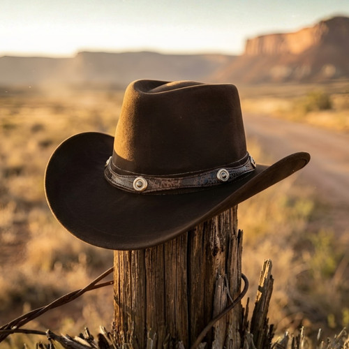 100 real leather - real, hat