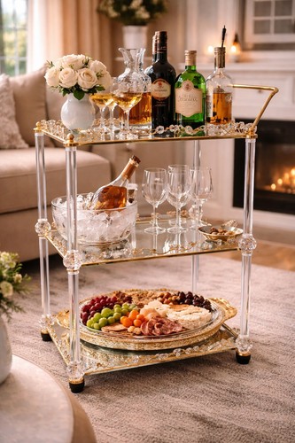 Gold crystal bar - crystal,