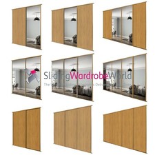 Oak mirror classic sliding - &,