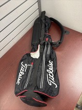 TITLEIST Golf Black 2-Way Lightweight Pencil Sunday Carry Bag With Strap