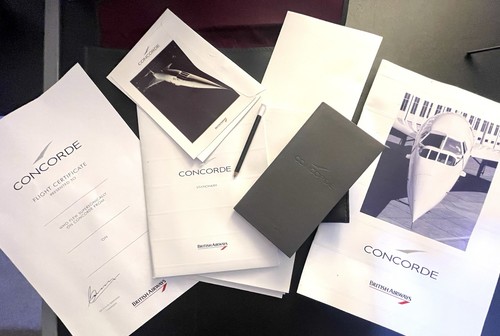 Concorde stationary folder - concorde,
