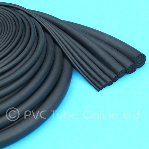 Sponge cord black foam rubber - cord,