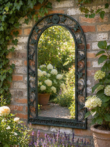 Large mirror aged - , frame