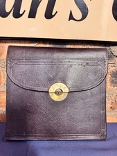 Antique Tri Folding Leather Writing bag, Slope ,Box, with  Bramah Lock & key 