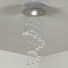HOMCOM Crystal Ceiling Light