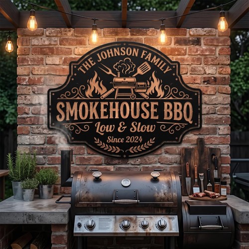 Personalized bbq grill - personalized, sign