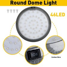 For CAMPER TRAILER Lighting LED FIXTURE ROUND READING Ceiling Dome Light New x1