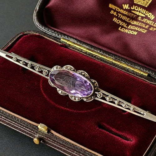 Antique 935 silver amethyst - 935,