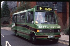 Original Bus Slide - Reg's Hertford N991FNK Mercedes 709D Carlyle June 1996