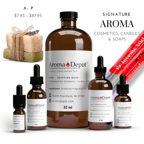 Fragrance oils for - , soap