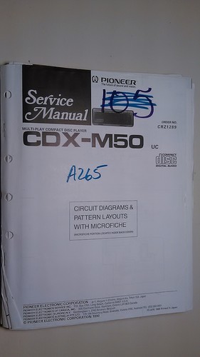 Pioneer cdx m50 - pioneer, manual