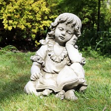 Reading Girl Garden Sculpture