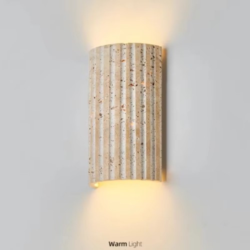 Oval natural yellow travertine - oval,