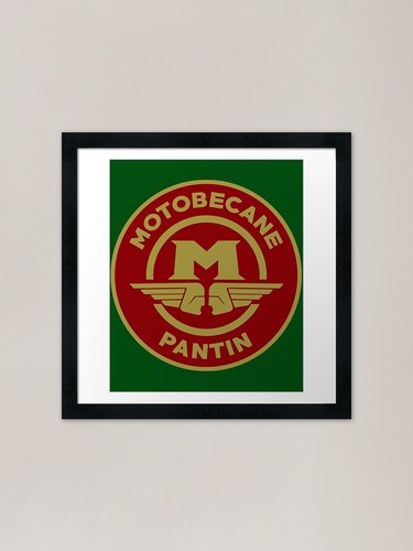 Motobecane framed art - art, print