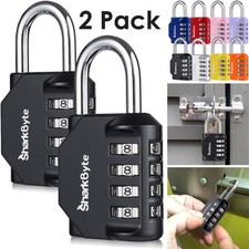2x 4 Digit Combination Padlock