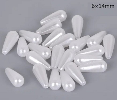 Asst sizes white - sizes, pearlescent