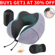 Travel Pillow Memory Foam U Shaped Neck Support Soft Head Rest Car Plane Cushion