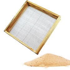 Compost Sifter Wooden Gravel Sifter Compost Soil Screen Wood Dirt Sifter Hand 